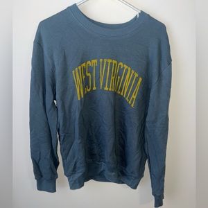 West Virginia pull over crew neck